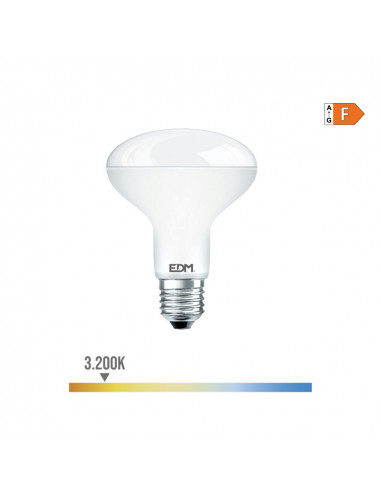 Ampoule led reflecteur r80 e27 10w 810lm 3200k lumiere chaude ø7,9x11cm edm