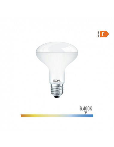 Ampoule led reflecteur r90 e27 12w 1055lm 6400k lumiere froide ø9x12cm edm