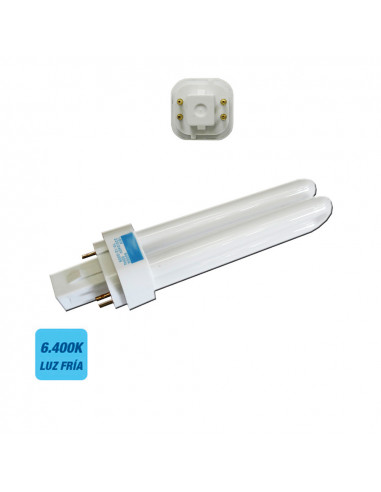 *dernières unités* ampoule basse consommation pld-4 26w 4 pins g24q-3 6400k lumière froide 16,9cm edm