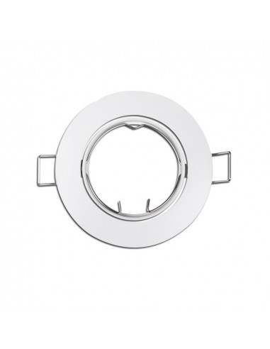 Bague halogène métallique. oscillant. couleur blanche. ø8.4cm edm
