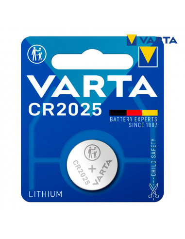 Micro pile lithium varta cr2025 3v (emballage 1 unit) ø20,0x2,5mm