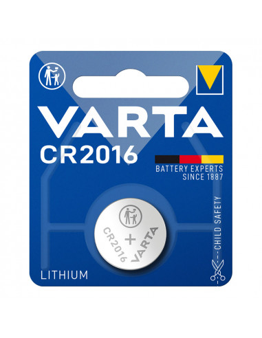 Micro pile lithium varta cr2016 3v (emballage 1 unit) ø20,0x1,6mm
