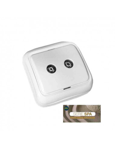 Prise de surface tv et radio "série spa" (sac blister)