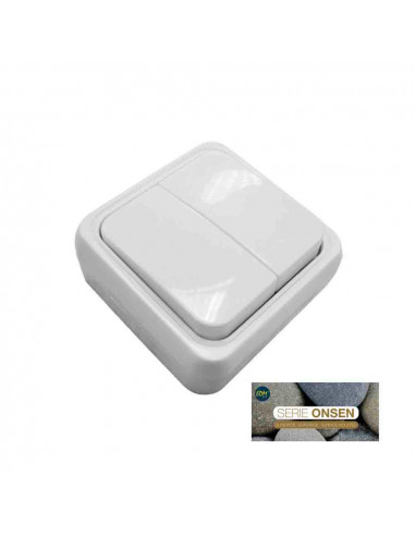Double interrupteur surface "onsen" (sac blister)