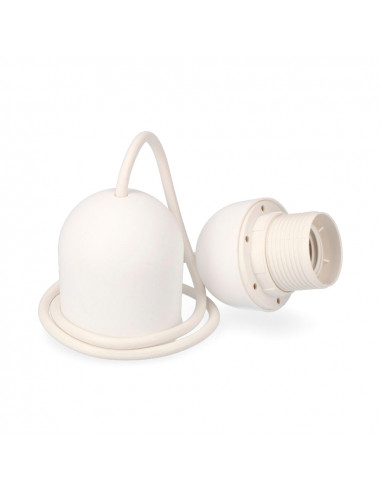 Kit de suspension blanc e-27 longueur 80cm