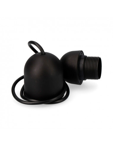 Kit de suspension noir e-27 longueur 80cm