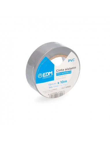 Ruban isolant 10mx19mm gris edm