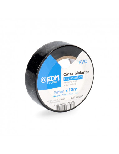 Ruban isolant 10mx19mm noire edm