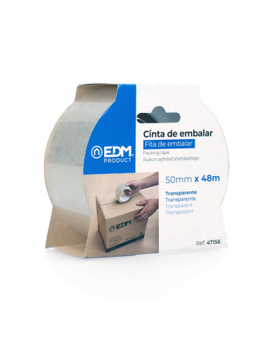 Adhésif d'emballage 48 micron 50mx50mm edm