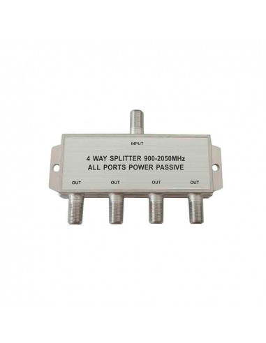 Répartiteur/sat 4 sorties 900-2050 mhz uniquement pour antenne parabolique (retractable) edm