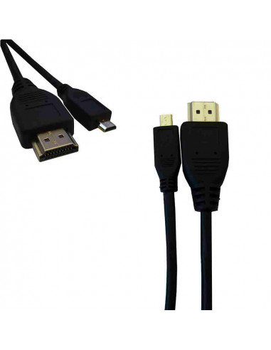 Connection hdmi à micro hdmi haute vitesse 1,4 mâle mâle 1m