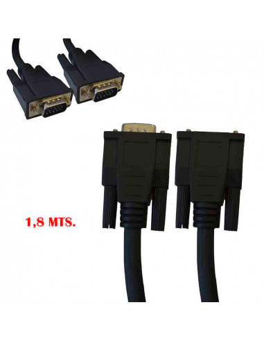 Connection super vga mâle femelle 1,8m