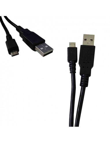 Câble connecteur de usb à micro usb 1,8m compatible avec samsung. sony, huawei, lg