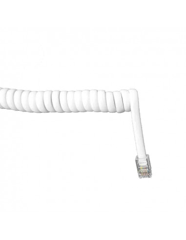 Telephone extension cord 2,5m twisted 4m ways male-male edm