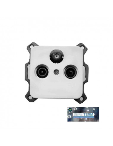Prise tv+fm+sat encastrable "term" edm (sachet blister)