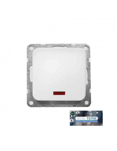 Interrupteur lumineux encastrable "term" edm (sachet blister)
