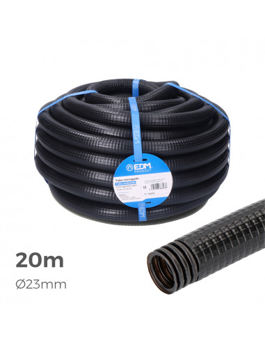 Gaine prefilee ferroplast pour installation exterieure 23mm ce m-32 20m edm