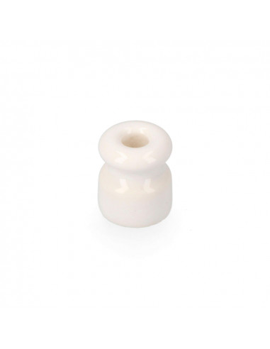 Capuchon en porcelaine pour câble tressé blanc edm