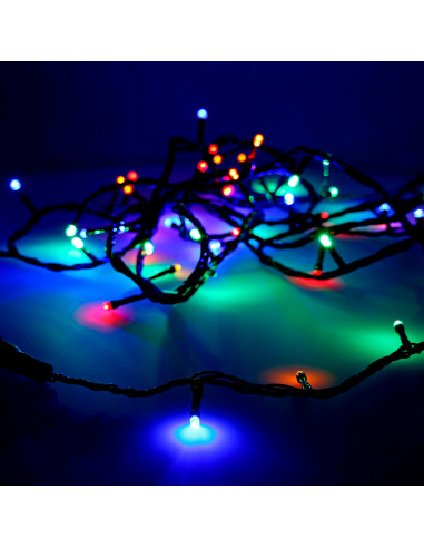 Guirlande easy-connect 4m 60 led multicouleur 30v ip44 (usage int. ext.) edm total 1,08w